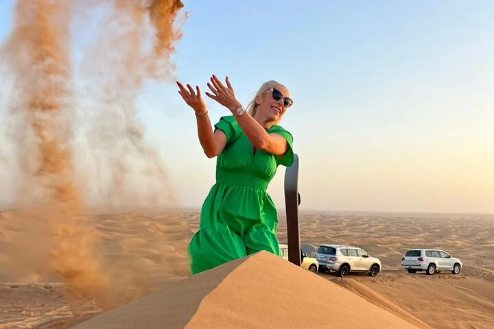 Dubai Red Desert Safari on Private 4x4, Sand Boarding, Camel 4hrs