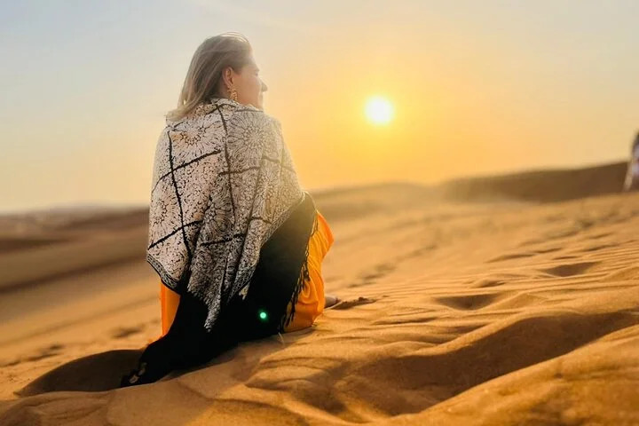 Dubai Red Dune Desert Safari with Camel Ride & BBQ Dinner