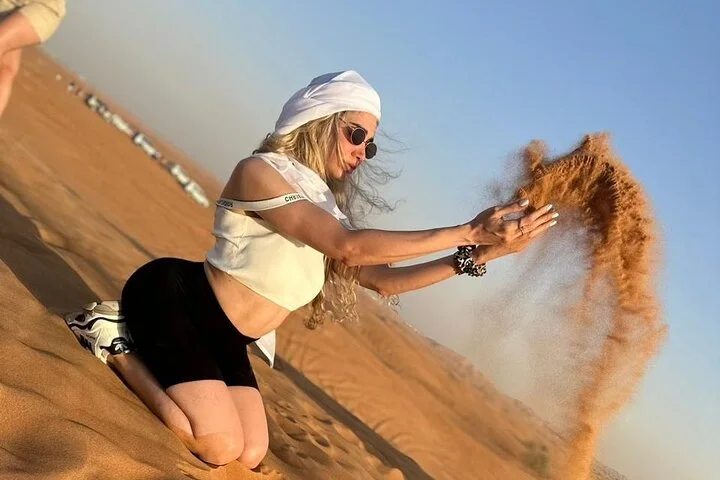 Dubai Red Dune Desert Safari with Camel Ride & BBQ Dinner
