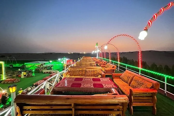 Dubai Red Dune Desert Safari with Camel Ride & BBQ Dinner