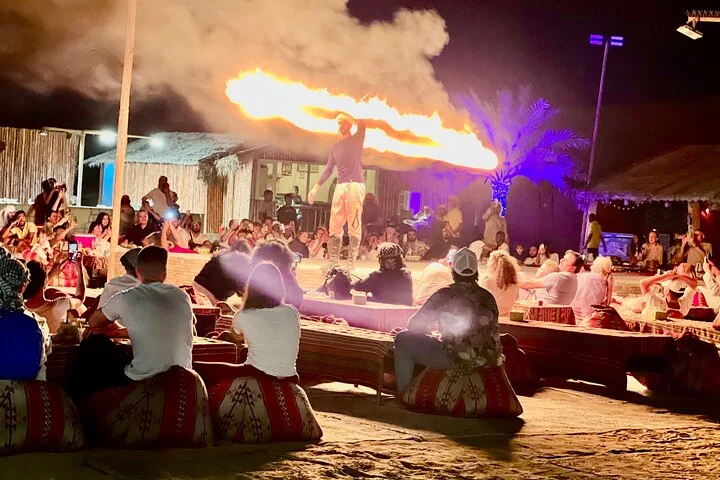 Dubai: Red Dunes desert safari pick up by 4WD, BBQ & live shows