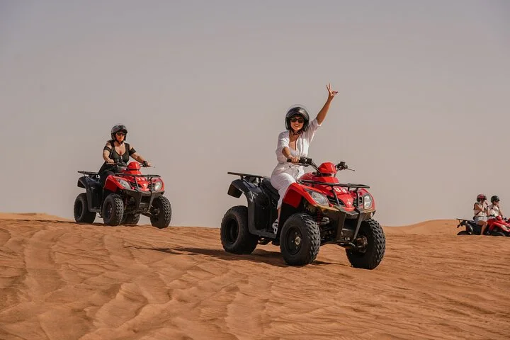 Dubai Red Dunes Desert Safari, Quad Bike, Camels at Al Khayma