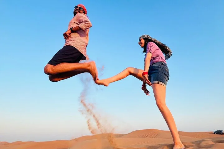 Dubai Red Dunes Safari, ATV, Camel ride, BBQ at Desert Camp