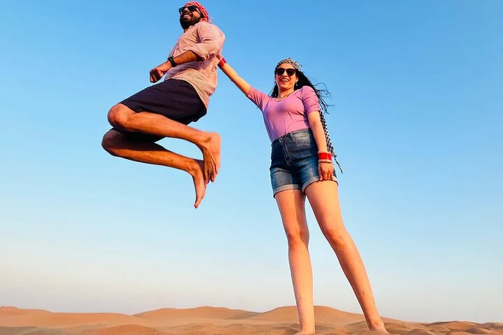 Dubai Red Dunes Safari, ATV, Camel ride, BBQ at Desert Camp