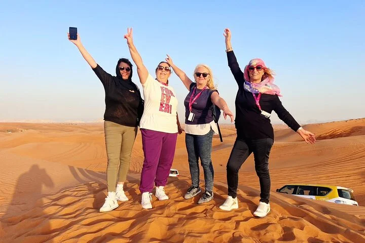 Dubai Red Dunes Safari, ATV, Camel ride, BBQ at Desert Camp