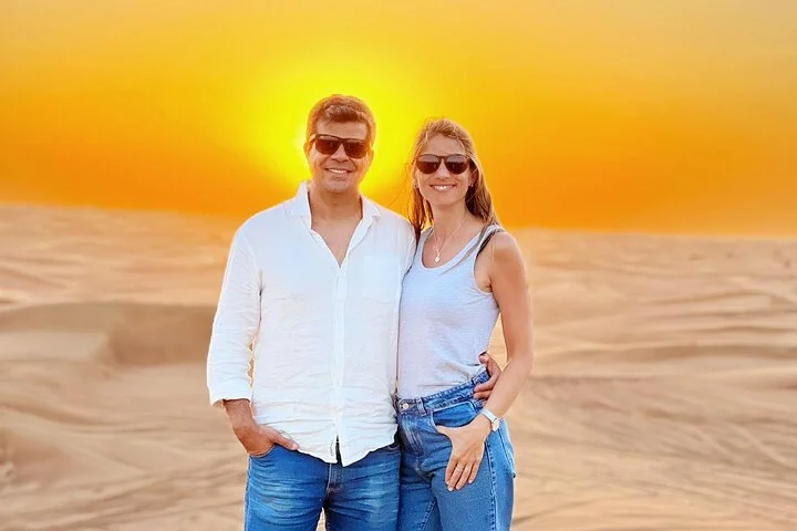 Dubai Red Dunes Safari, ATV, Camel ride, BBQ at Desert Camp