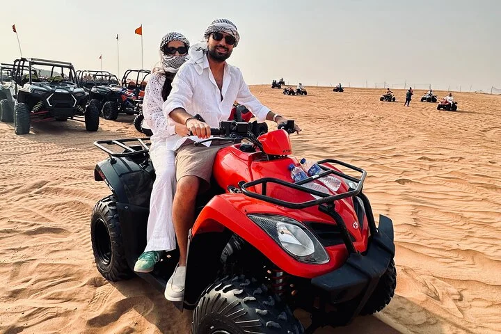 Dubai: Red Dunes, Sandsurf, Camel Ride, BBQ Dinner at Desert Camp