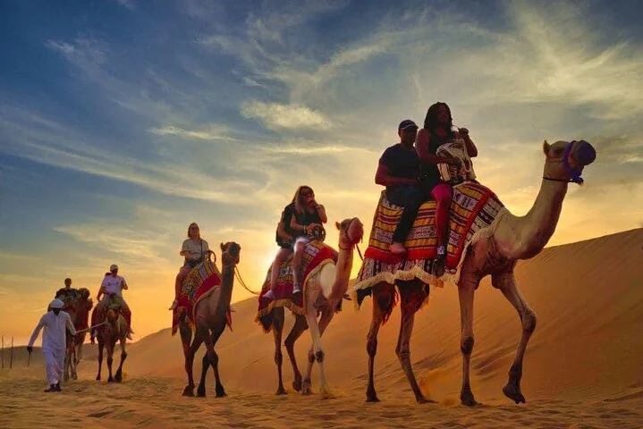 Dubai Sunrise private Desert Safari With Camel Ride