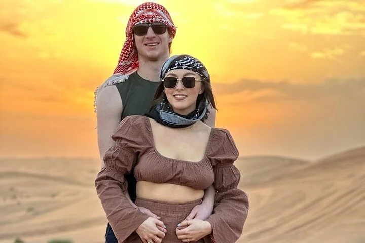 Dubai Sunrise private Desert Safari With Camel Ride