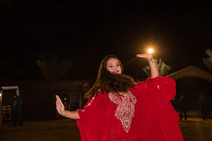 Dubai Sunset Camel Trekking With BBQ Dinner