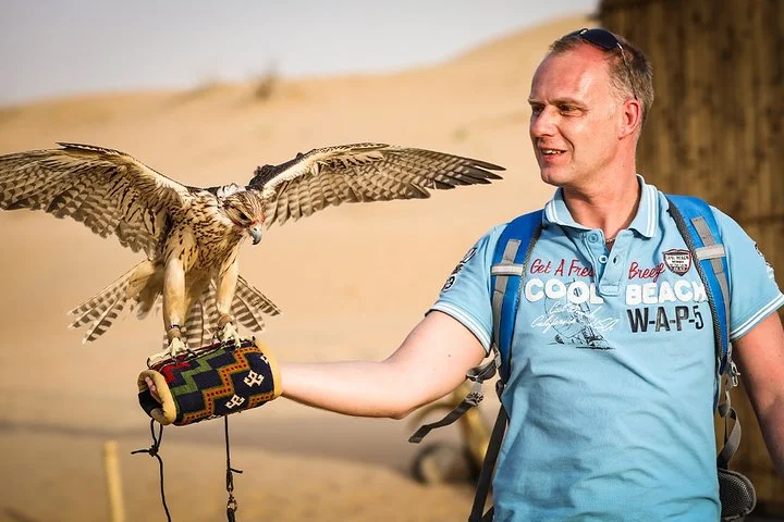 Dubai Sunset Camel Trekking With BBQ Dinner at VIP Camp