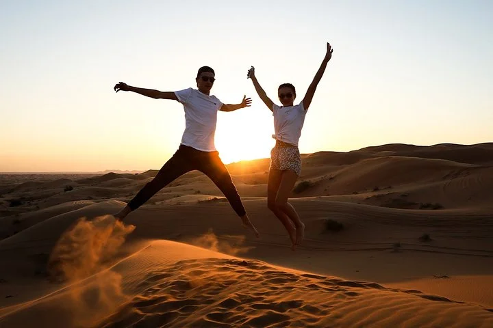 Dubai Sunset Camel Trekking With BBQ Dinner at VIP Camp