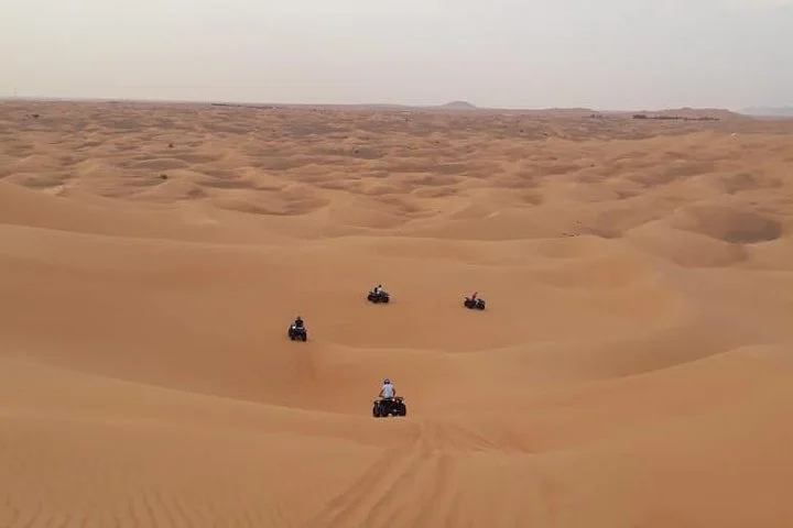 Dubai: Unique MORNING Quad Bike Red Dunes Safari