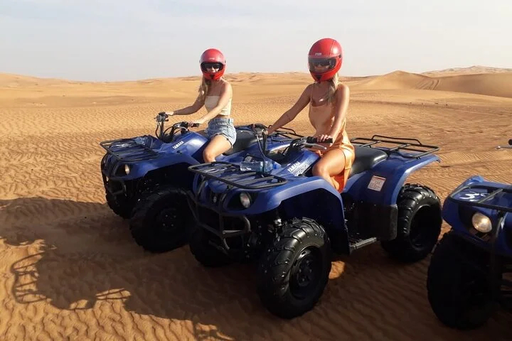 Dubai: Unique MORNING Quad Bike Red Dunes Safari