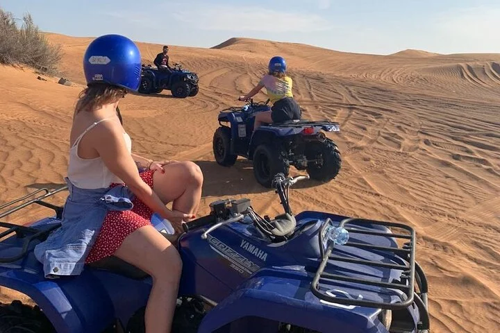 Dubai: Unique MORNING Quad Bike Red Dunes Safari