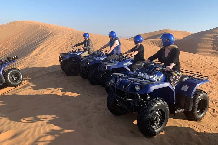 Dubai: Unique MORNING Quad Bike Red Dunes Safari