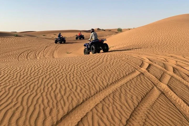 Dubai: Unique MORNING Quad Bike Red Dunes Safari