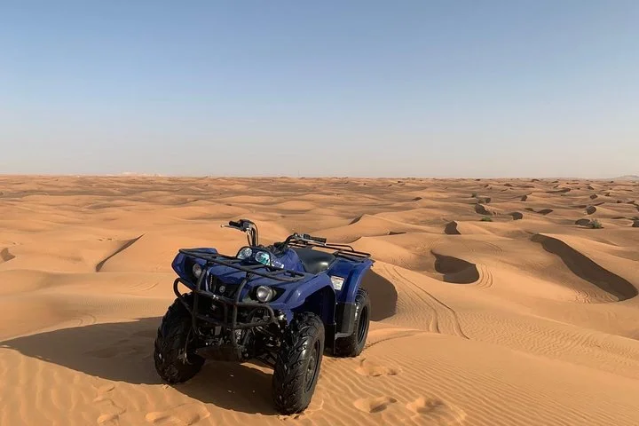 Dubai: Unique MORNING Quad Bike Red Dunes Safari
