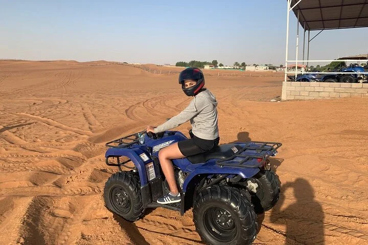 Dubai: Unique MORNING Quad Bike Red Dunes Safari