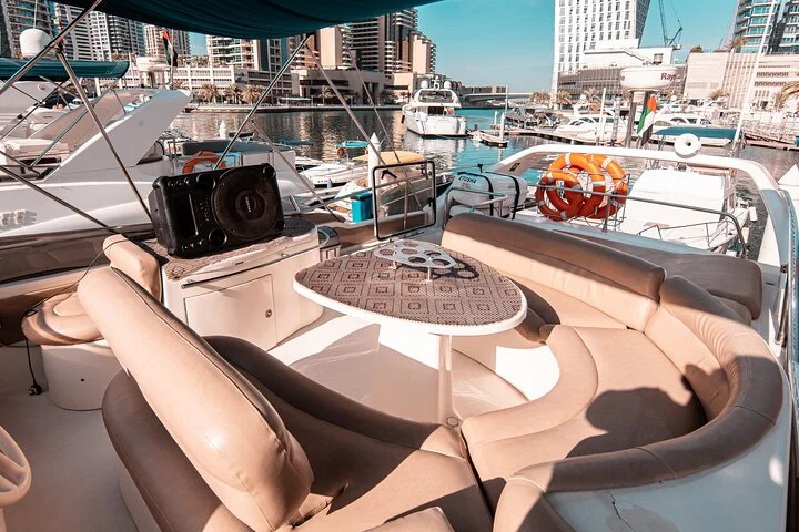 Dubai Yacht Rental - Book 58 ft Private Yacht up to 28 persons