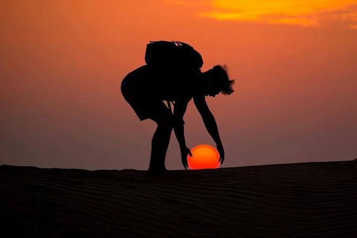Early Morning Sunrise View Desert Safari