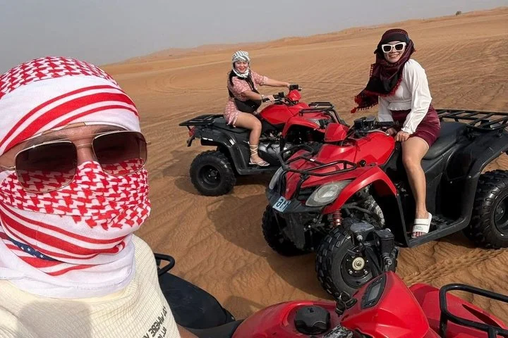 Evening Desert Safari BBQ Dinner Camel Ride & Optional Quad Bike