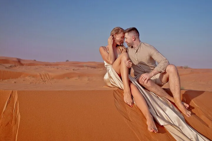 Evening Desert Safari Camel, Falcon, Sandboarding BBQ & Shows