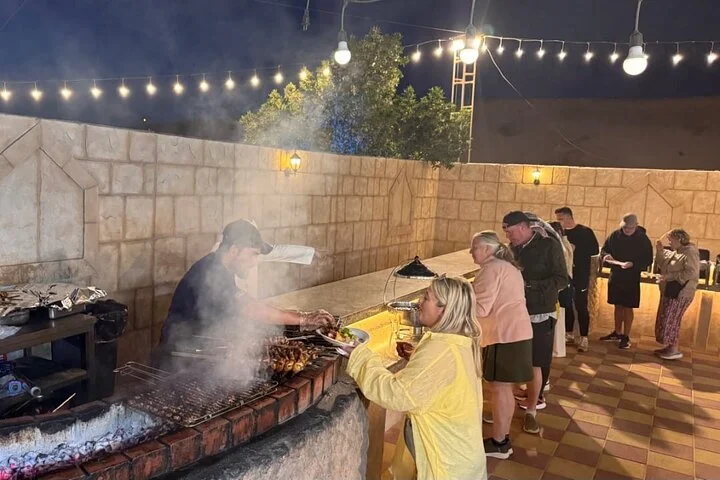 Evening Desert Safari Camel, Falcon, Sandboarding BBQ & Shows