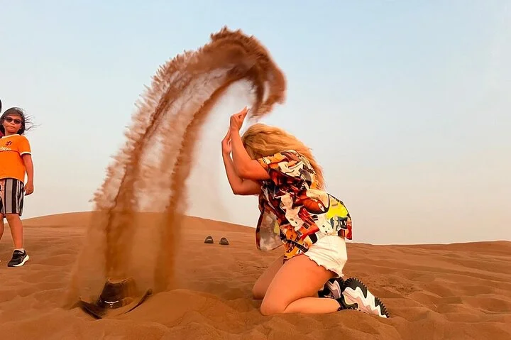Evening Desert Safari Camel Ride Live Shows Shisha Dinner