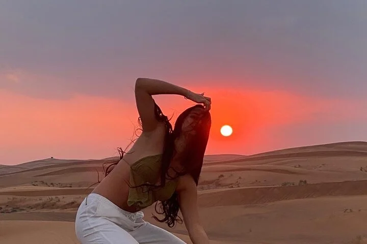 Evening Desert Safari Camel Ride Live Shows Shisha Dinner