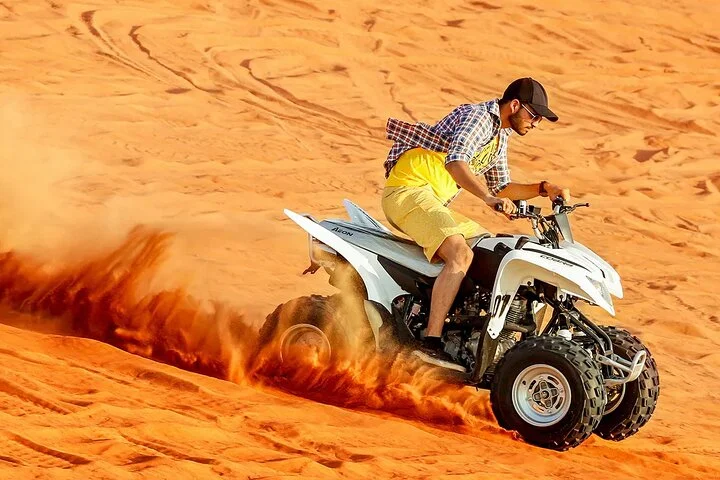 Evening Desert Safari with ATV Quad Bike Dune Bashing BBQ Dinner