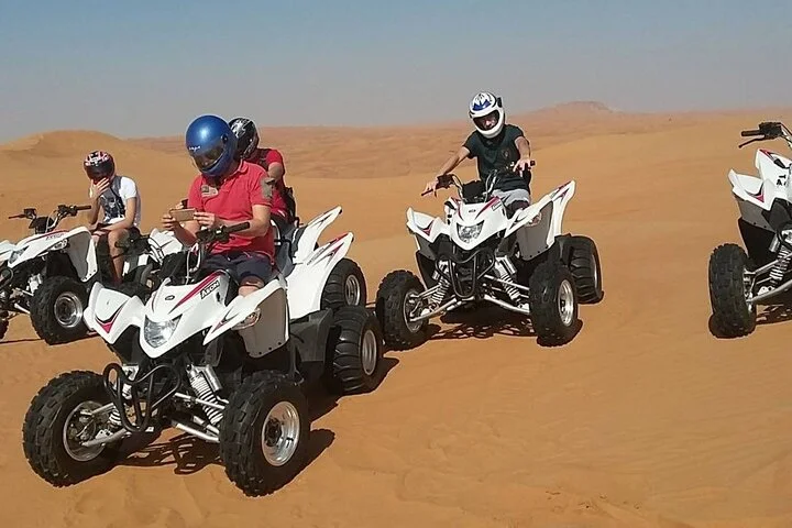 Evening Desert Safari with ATV Quad Bike Dune Bashing BBQ Dinner