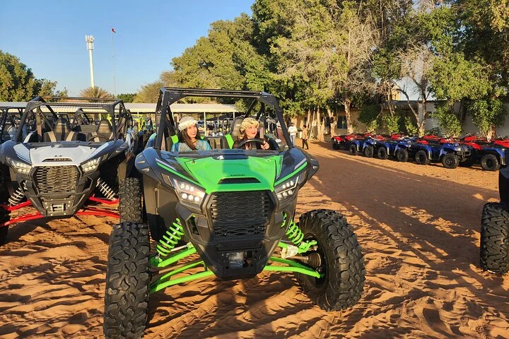 Evening Dubai Desert Safari with Quad Biking & Sandboarding