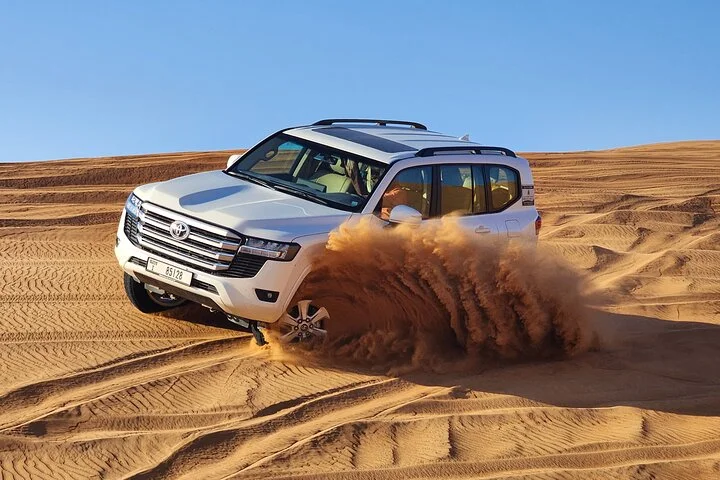 Evening Dubai Desert Safari with Quad Biking & Sandboarding