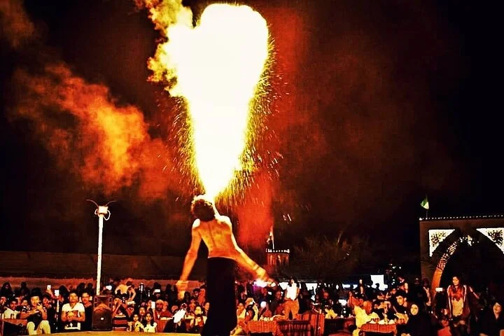 Evening Dune Bashing and Camel Ride in Dubai with BBQ Dinner