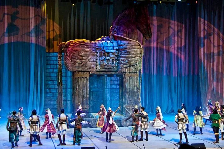 Fire of Anatolia at Ancient Theatre Aspendos from Antalya