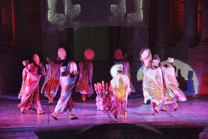 Fire of Anatolia at Ancient Theatre Aspendos from Antalya
