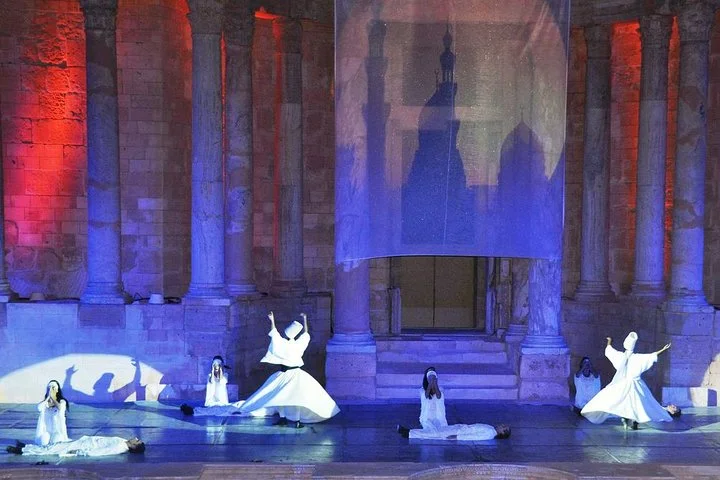 Fire of Anatolia at Ancient Theatre Aspendos from Antalya