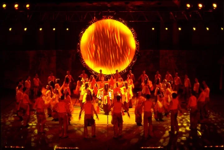 Fire of Anatolia at Ancient Theatre Aspendos from Antalya