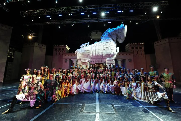 Fire of Anatolia at Ancient Theatre Aspendos from Antalya