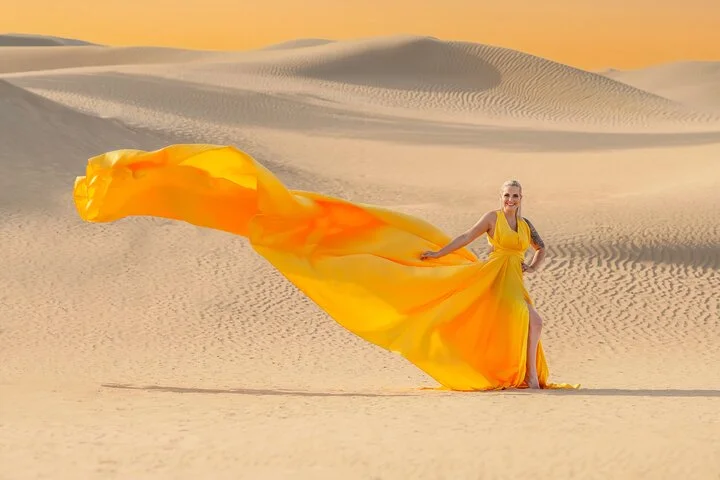Flying dress photoshoot Dubai Solo, Couple and Group Session