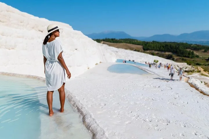 From Antalya: Pamukkale Day Trip w/Optional Balloon Flight