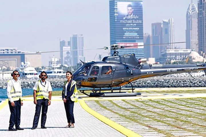 Helicopter Ride In Dubai with Complementary Transfer