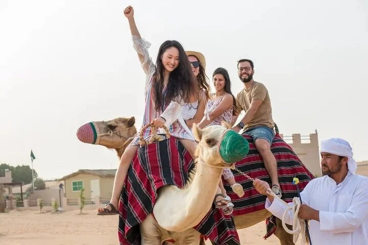 Hot Air Balloon Flight in Dubai with Breakfast, Falconry and Camel Ride
