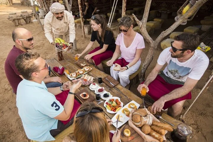 Hot Air Balloon Flight in Dubai with Breakfast, Falconry and Camel Ride