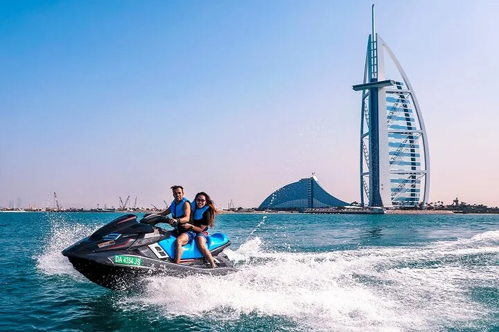 Jet Ski Ride Dubai: Burj Khalifa & Burj Al Arab with Fresh Juice