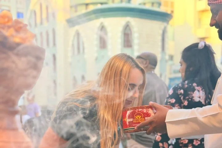 Local Food 6 Tastings Walking in Old Dubai Shopping Boat Ride