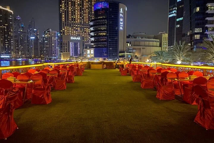 Luxury Dubai Marina Dhow Dinner Cruise With Private Transfer