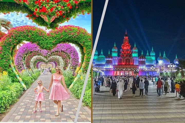 Miracle Garden and Global Village Private Tour - Dubai