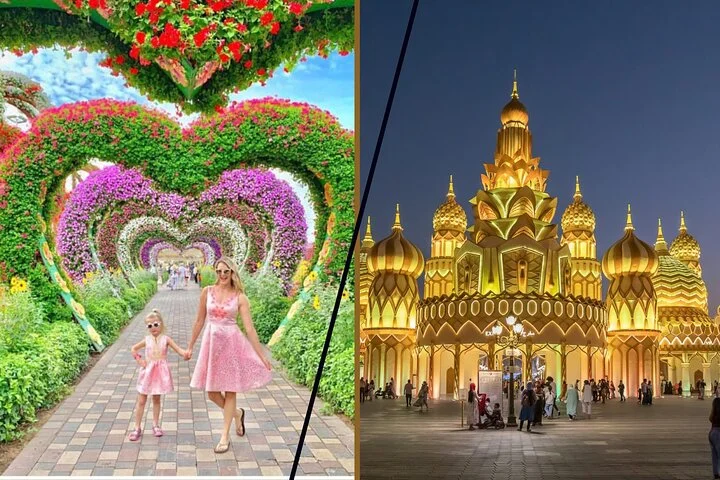 Miracle Garden and Global Village Private Tour - Dubai